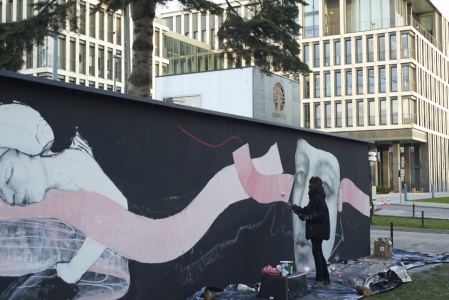 Mona Tusz | Fan of Street Art | Bobrowiecka, Warszawa | 2016